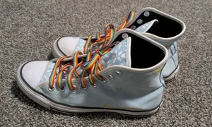 Converse Chuck Taylor All Star Hi Top Mens 7.5 Women’s 9.5 Rainbow Pride - Picture 1 of 10