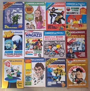 Rivista d’epoca: Lotto 12 Numeri CORRIERE dei PICCOLI e dei RAGAZZI anni ‘70 - Picture 1 of 4