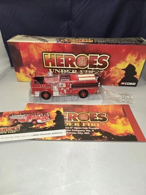 CORGI US50807 US Heroes Under Fire Seagrave K Open Cab Pumper Kansas City MO - Image 1 of 4