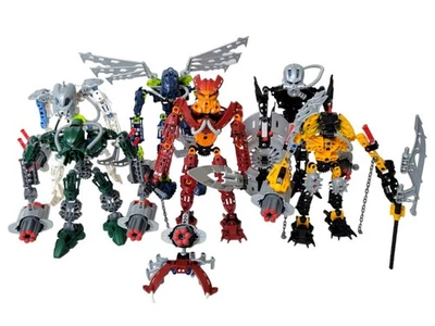 LEGO Bionicle 2007 Toa Mahri Lot Of 6 Complete Set  With All Ammo  - Image 1 of 4
