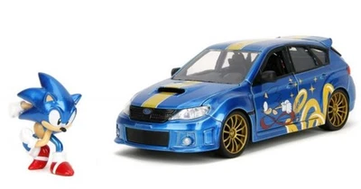 JADA TOYS,SUBARU Impreza WRX STI 2012 blue with SONIC figurine, 1/24, JAD35871 - Image 1 of 4