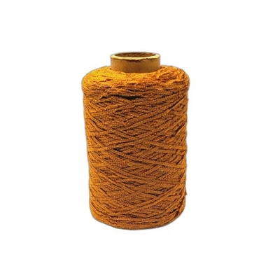 CARRETE DE HILO DE CHENILLA/VELOUR VINTAGE 1 lb cobre amarillo naranja años 70 maximalista Foto 1 de 4