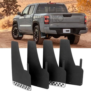 For Nissan Frontier Pickup 4x Rally Mud Flaps Splash Guard Mudguard w/ Reflector - Picture 1 of 14