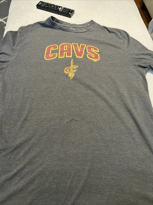 Cleveland Cavs Cavaliers Mens Sizes XL-Tall Majestic Shirt Wine And Gold Logo - Image 1 of 4