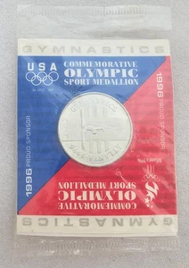 Olympic Sport Coins Medallions 1996 Atlanta USA Gymnastics & Rowing New Sealed - Picture 1 of 5