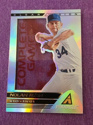 Nolan Ryan 2013 Panini Pinnacle #CV21 Clear Vision Complete Game - Image 1 of 2