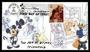 Mayfairstamps US FDC 2004 Mufasa and Simba Mickey and Friends First Day Cover aa - Picture 1 of 2