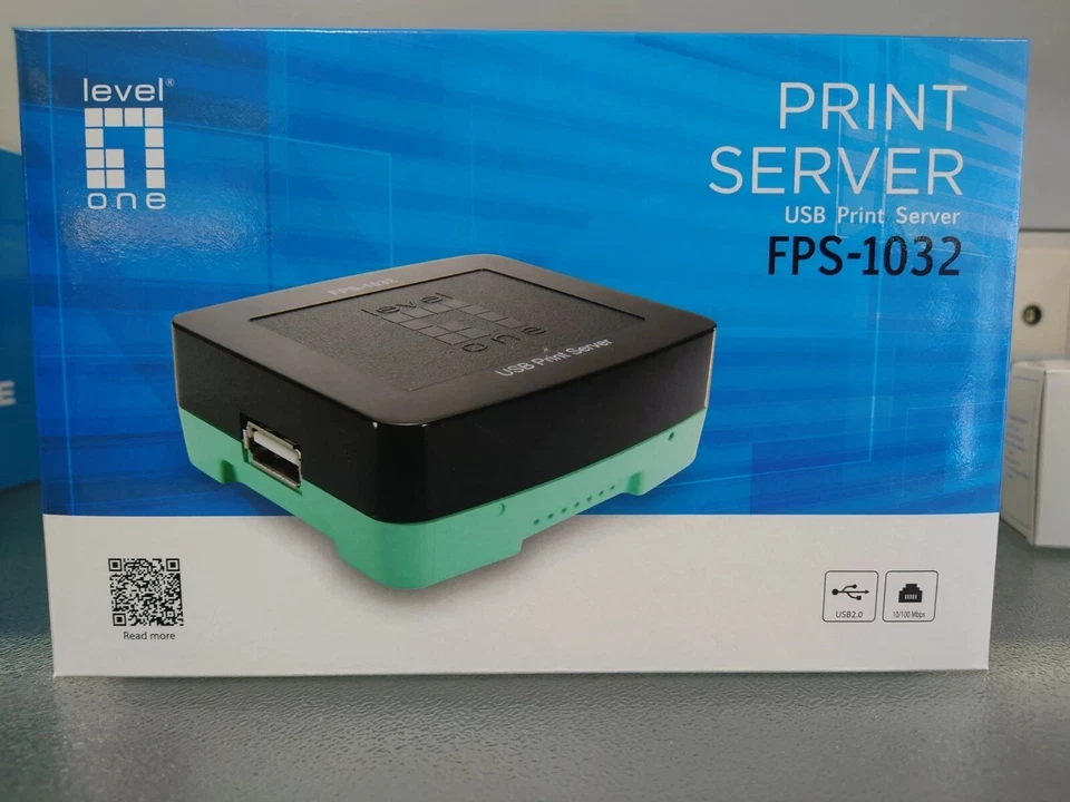 LevelOne FPS-1032 USB 2.0 Drucker Printserver # 501032 / FPS-1032 - Bild 1 von 1