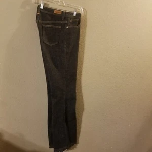 Eddie Bauer Damen blau Jeans natürlich Bootcut ausgefranster roher Saum Größe 6R - Bild 1 von 11