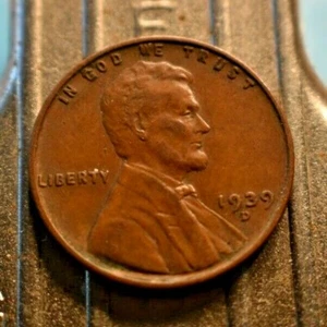 1939-D Lincoln Wheat Cent 1c. (#8077) - Picture 1 of 2