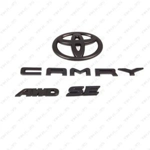 2018-2024 TOYOTA CAMRY SE AWD Matte Black EMBLEM OVERLAY KIT PT948-03191-02 - Picture 1 of 5