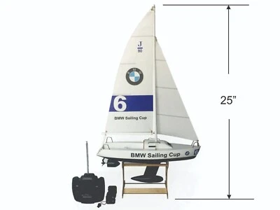 25” RC Remote Control 4 Channels Sailboat 120SH Motor -BMW Sailing Cup - Image 1 of 4