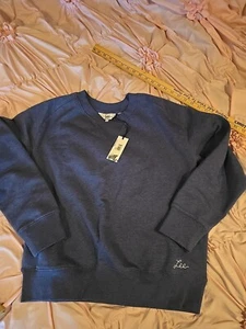 Lee Heavyweight Damen Pullover Sweatshirt Langarm Blau Gr. L - Bild 1 von 12