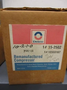 AC Delco A/C Compressor 15-2502 remanufactured - Picture 1 of 1