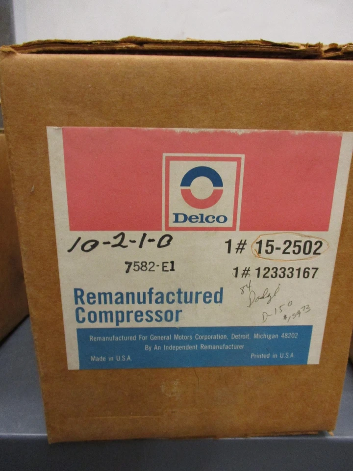 AC Delco A/C Compressor 15-2502 remanufactured - Image 1 of 1