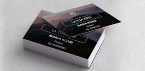 100 Biglietti da visita personalizzati - carta patinata da 350 gr. - Foto 1 di 1
