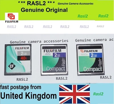 Genuine FujiFilm 2GB Compact Flash CF Memory Card For  FinePix S5 S3 S2 S1 Pro - Image 1 of 4