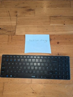 Rapoo 9300M Bluetooth Desktop & Mouse, Back Cover Missing & Dongle Missing  - Image 1 of 4