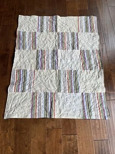 Brandneu Fertig Hausgemacht Block Quilt 36X46" 2 Schichten Maschine Genäht Q6 - Bild 1 von 19