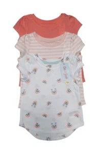Toddler Girls' 3pk Short Sleeve T-Shirt - Cat & Jack - Size 2T - Picture 1 of 9