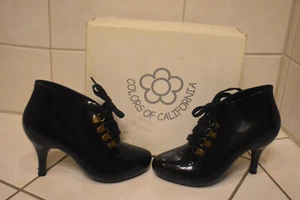 Colors of California Halb-Rubber Boots mit Absatz und Schnürung Gr. 37 frech hot - Bild 1 von 6