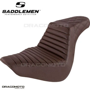 SELLE HARLEY SOFTTAIL SADDLEMEN 818-27-176BR - Picture 1 of 3