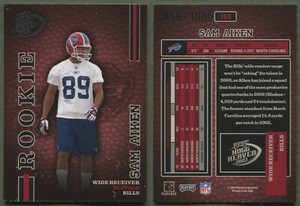 2003 Playoff Hogg Heaven - #163 Sam Aiken (RC) Buffalo Bills (0456/1000)