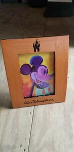 Walt Disney World Wood Picture Frame 5x7 - Picture 1 of 2