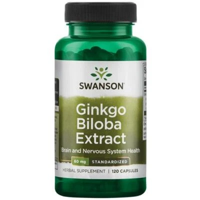 SWANSON HEALTH PRODUCTS Swanson Ginkgo Biloba Extrakt 24 % 60 mg 30/120 Kappen