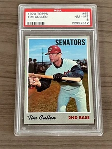 1970 Topps Set PSA 8 TIM CULLEN # 49 Senators - Picture 1 of 2
