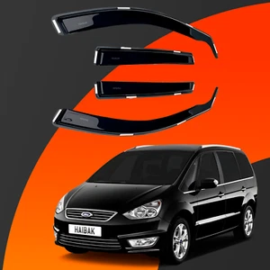 Ford Galaxy MK2 5 Doors 2007-2015 4pcs Haibak Wind Deflectors Tinted - Picture 1 of 9