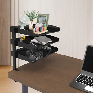 Bücherregal 3-stöckiges Klemmregal Clamp-on Schreibtisch Organizer, 3 Tier Regal - Bild 1 von 8