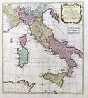 Italia Sizilia Sardegna Corse Corsica Carta Mappa Bachiene