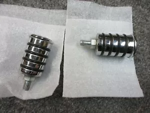 Anillo de goma cromado con clavijas de cambio 4 tipo 1 3/4" de largo ajuste personalizado para Harley - Imagen 1 de 3