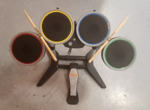 Rock Band 4 Wireless Drum for Xbox One 91162 w/ Pedal and Drumsticks Untested - Picture 1 of 12