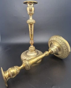 Paar Kerzenständer Konsulat Direktorium aus Bronze - Bild 1 von 7