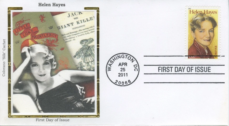 US #4525 FDC COLORANO SILK COLOR  Cachet - HELEN HAYES - Forever stamp - Image 1 of 1