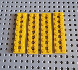 LEGO Technik Technic Platte Plate Lochplatte 2x8 Gelb 4 Stück 3738 A084 - Bild 1 von 1