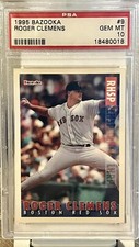 ROGER CLEMENS 1995 Bazooka PSA 10 GEM MT  #9 **POP 15**