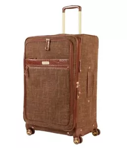 Samantha Brown Vintage Tweed 26" Spinner Luggage - Brown-NWT - Picture 1 of 7