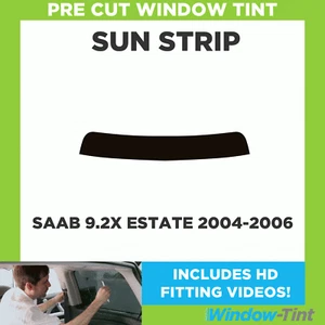 Pre Cut Tinted Sunstrip - For SAAB 9.2X Estate 2004-2006 - 5% Limo Internal - Picture 1 of 5