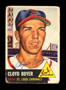1953 TOPPS CLOYD BOYER #60 CARDINALS SIGNED VINTAGE AUTOGRAPH - Picture 1 of 1