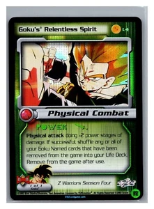 1x DBZ CCG GOKU'S IMPLENTLESS SPIRIT L4 HOLO FOIL LEAGUE PROMOZIONALE LIMITATA - Foto 1 di 1