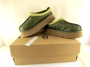 NEW WOMENS SIZE 5 Grn /Yell UGG TAZZ MAXI TASMAN 1140430 PLATFORM SLIPPERS - Picture 1 of 7