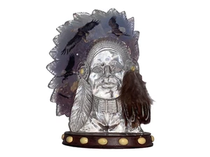 Sculpture Woodland Overseer Spirits in the Wind Ted Blaylock Eagle Portrait - Picture 1 of 2