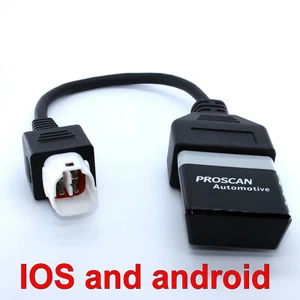 Bluetooth OBD Diagnostic Cable Fault Code Reader Reset Adaptor fits Yamaha - Picture 1 of 2