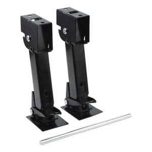 2x 11.4"-18" Camper RV Trailer Stabilizer Jacks with Adjustment Jack Rod Handle - Picture 1 of 11
