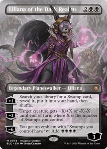 Magic The Gathering Liliana of the Dark Realms BLC NM M Mythic 78 Legendary Planeswalker Liliana - Imagen 1 de 2