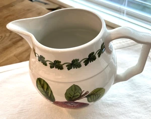 PORTMEIRION Water Pitcher 16 oz. Apple Motif POMONA Pattern NWT Great Britain - Picture 1 of 8