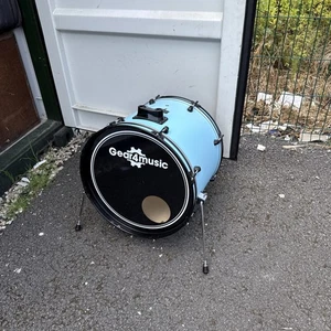Free P&P. 20” G4M Bass Drum. Sky Blue Finish. 20x16” - Picture 1 of 16